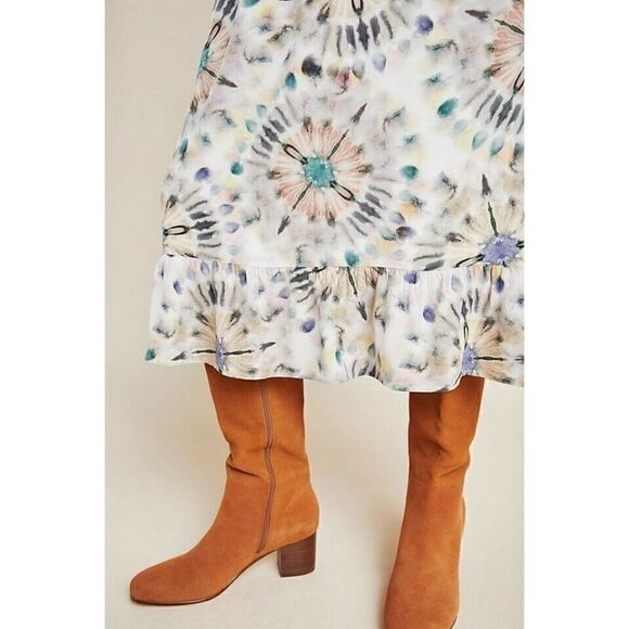 NWT ANTHROPOLOGIE CHIARA WATERCOLOR MIDI DRESS - Picture 5 of 5